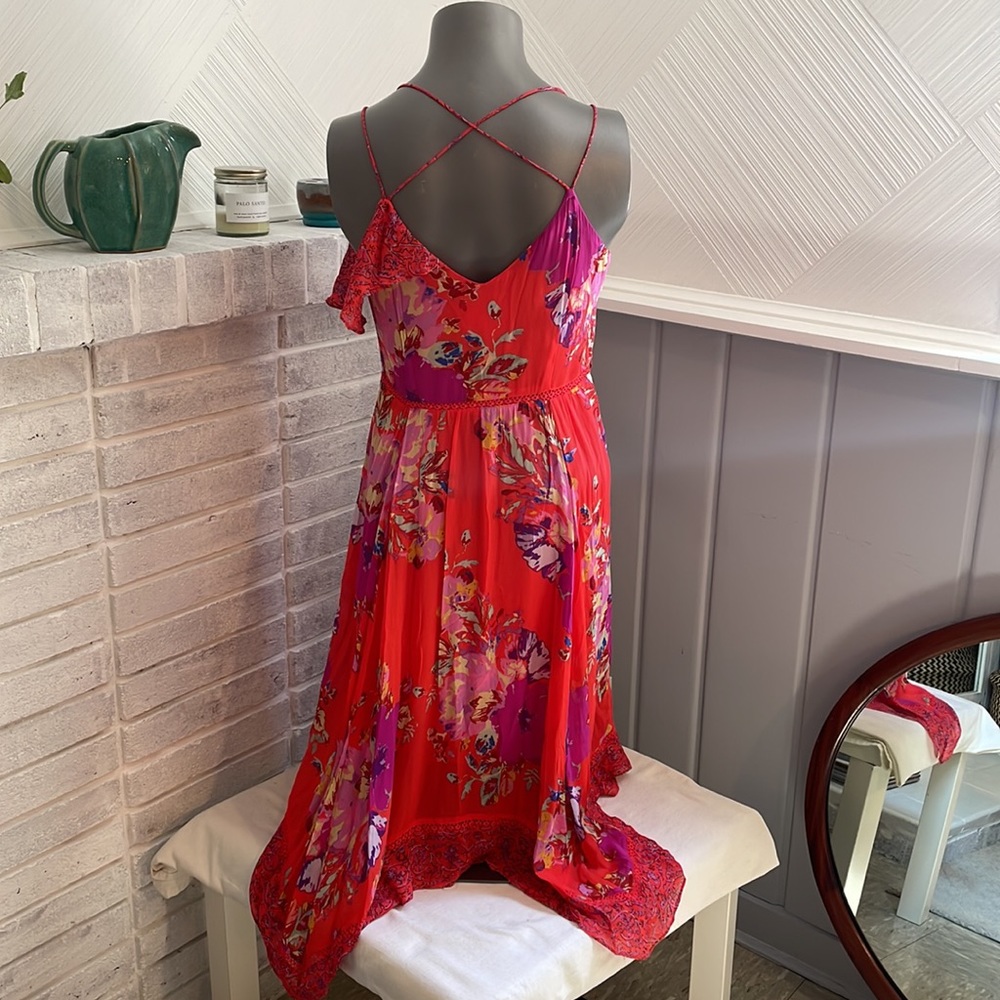 Maeve Grecia Ruffle Midi Dress - Picture 5 of 10